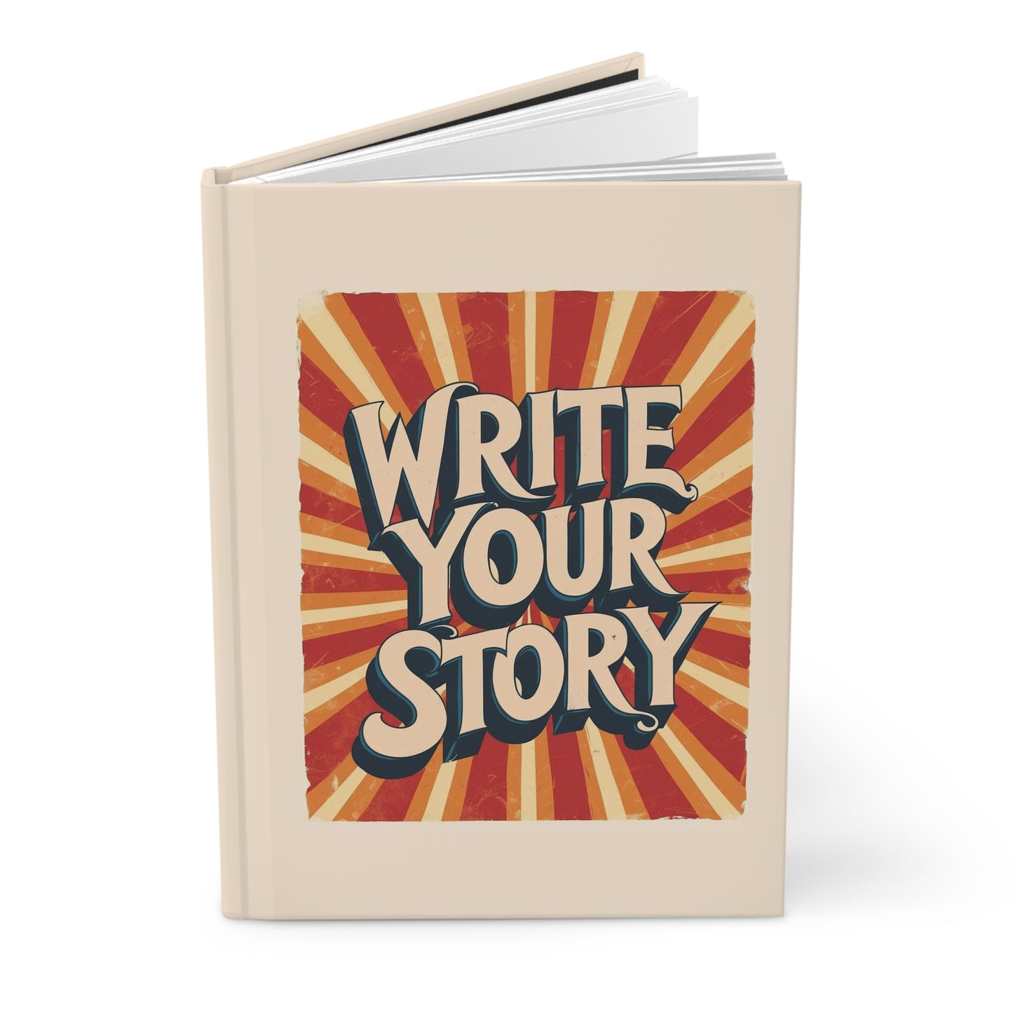 Vintage Inspired Hardcover Journal - Write Your Story, Gifts for Writers, Journaling, Travel Diary, Inspirational Notebook