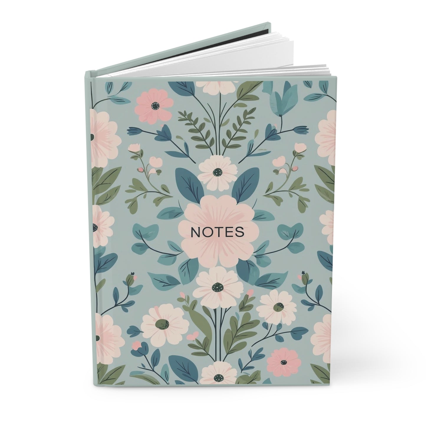 Floral Hardcover Journal - Beautiful Floral Notes Notebook, Gift for Students, Inspiring Journal for Writers, Elegant Diary