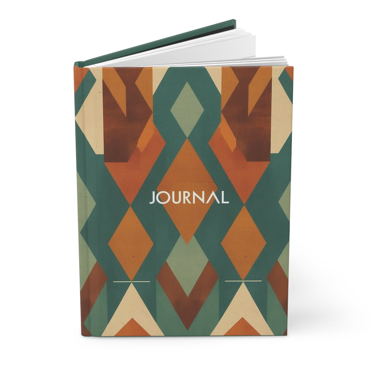 Stylish Hardcover Journal | Geometric Print | Daily Planner, Writing Notebook, Creative Gift, Art Journal, Travel Diary