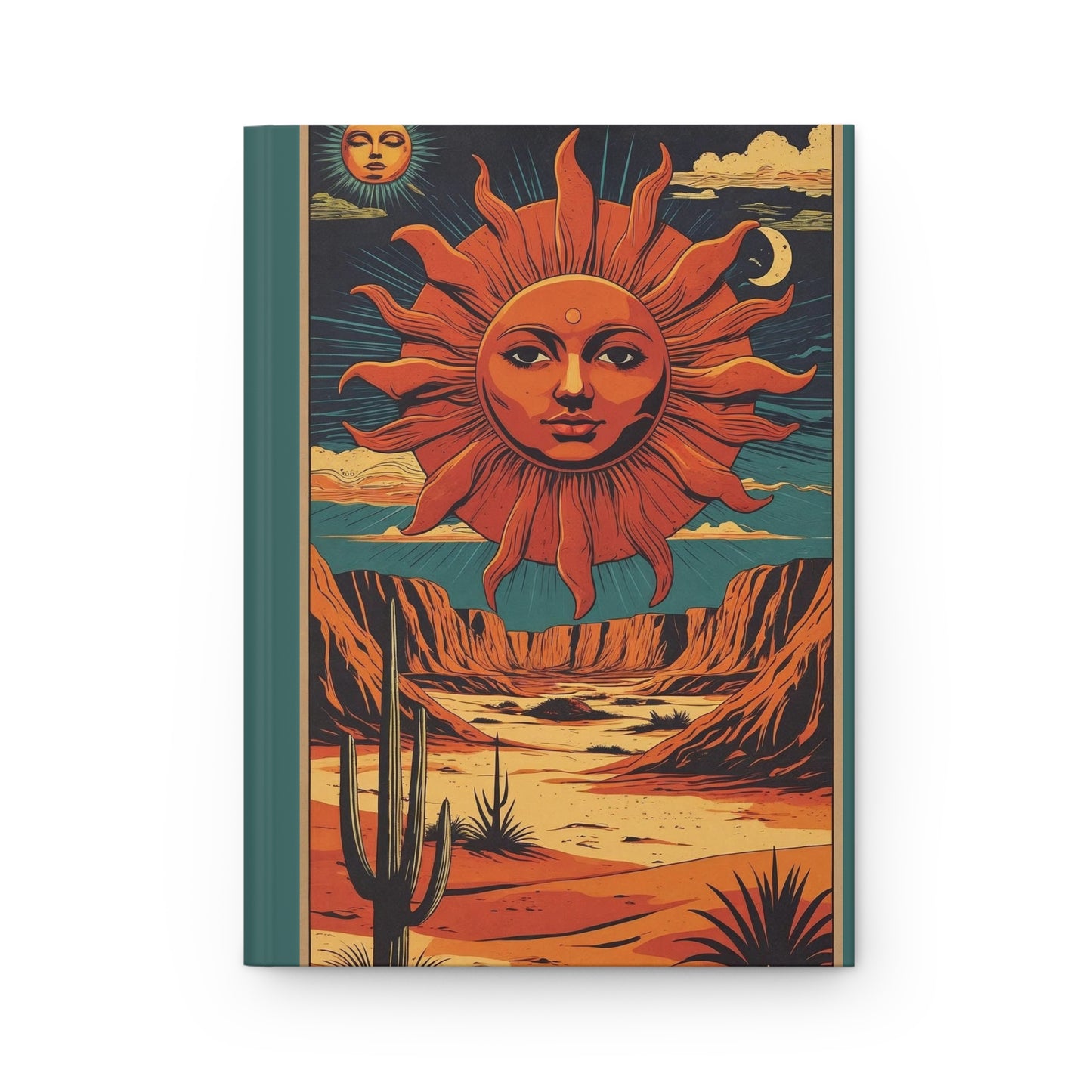 Sunset Desert Hardcover Journal, Bohemian Journal, Art Journal, Sketchbook, Travel Notebook, Inspirational Writing Journal
