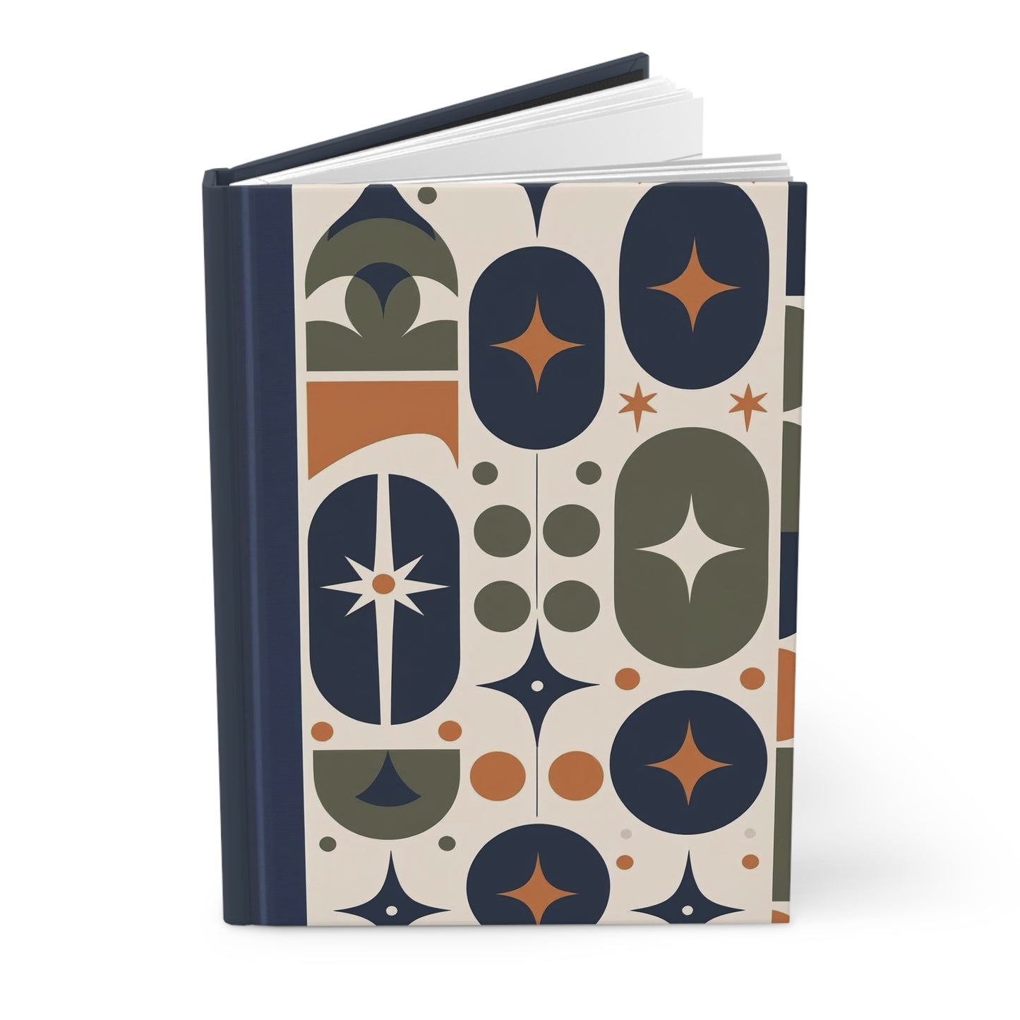 Colorful Retro Hardcover Journal | Notebook for Creative Writing, Artistic Planning, Gift for Writers, Student Journal, 70s Vibe