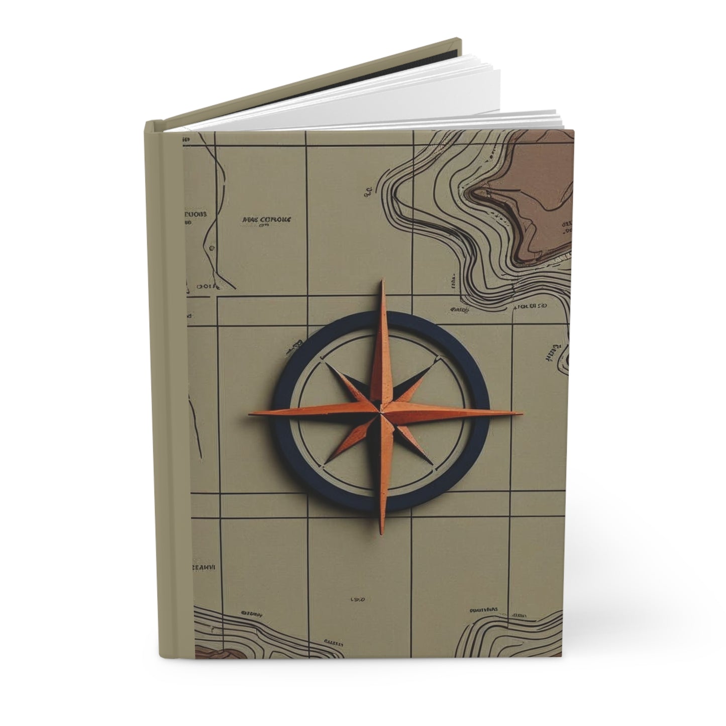 Adventure Compass Journal - Travel Log, Outdoor Planner, Gift for Travelers, Writing Diary, Hiking Notebook, Unique Journaling