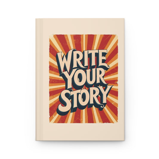 Vintage Inspired Hardcover Journal - Write Your Story, Gifts for Writers, Journaling, Travel Diary, Inspirational Notebook