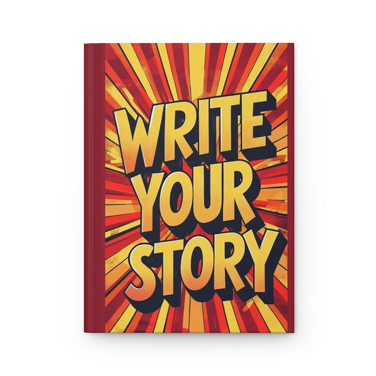 Write Your Story Hardcover Journal, Inspirational Journal for Writers, Gift for Students, Creative Writing Notebook, Motivational [...]