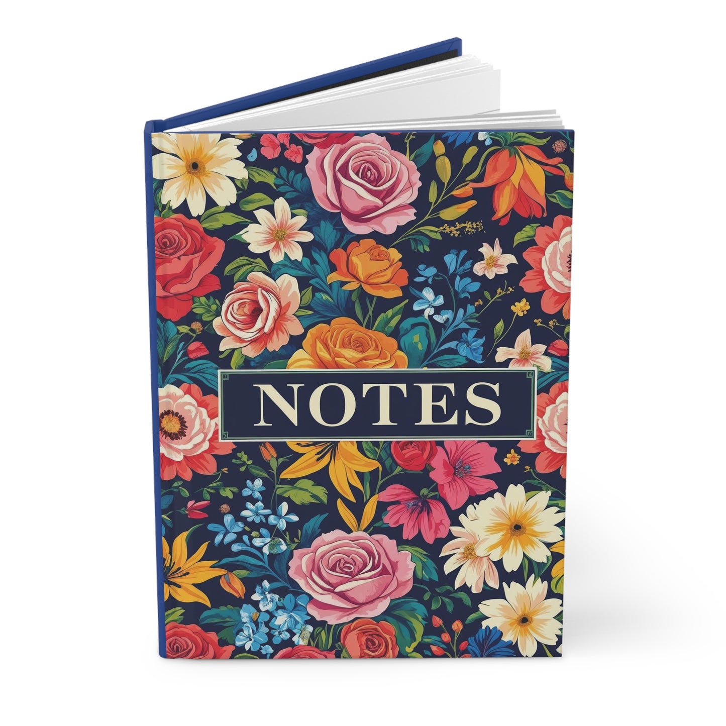 Floral Hardcover Journal - Beautiful Floral Design, Note-taking, Journaling, Gift for Writers, Creative Inspiration, Elegant Stationery