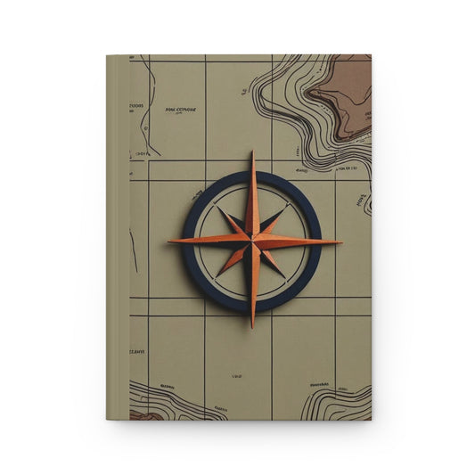 Adventure Compass Journal - Travel Log, Outdoor Planner, Gift for Travelers, Writing Diary, Hiking Notebook, Unique Journaling