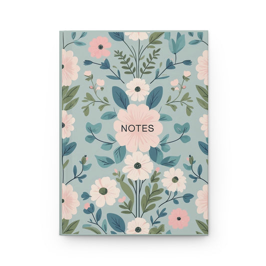 Floral Hardcover Journal - Beautiful Floral Notes Notebook, Gift for Students, Inspiring Journal for Writers, Elegant Diary