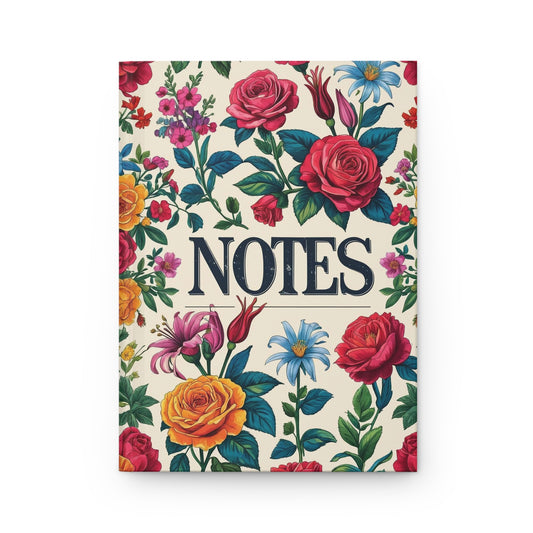 Floral Hardcover Journal | Gorgeous Notes Keeper, Vintage Floral Diary, Writing Gift, Elegant Notebook, Flower Journal